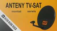 Montaż anten SAT i DVB-T. Naprawa, serwis urządzeń RTV.