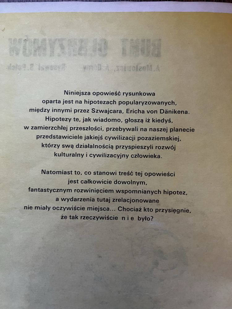 Komiks Bunt Olbrzymów z PRL