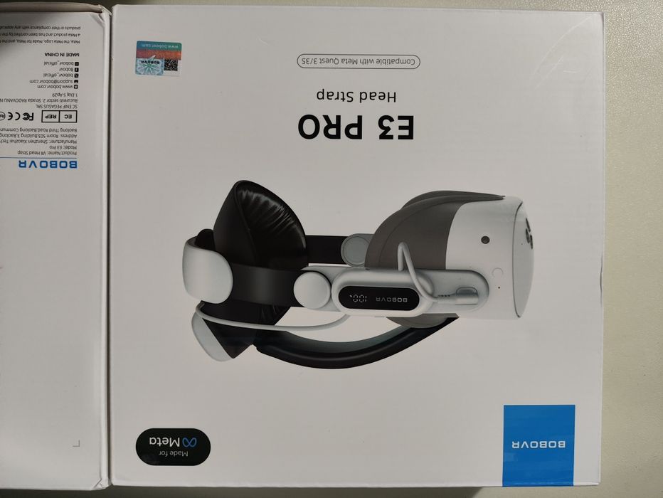 ‼️BOBOVR E3 Pro Head Strap‼️ для Meta Quest 3/3S Акумулятор 10000 mAh