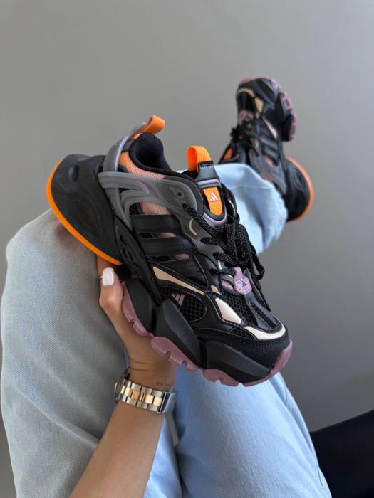 36-41 р кросівки Adidas Vento XLG Deluxe Black/Orange/Purple