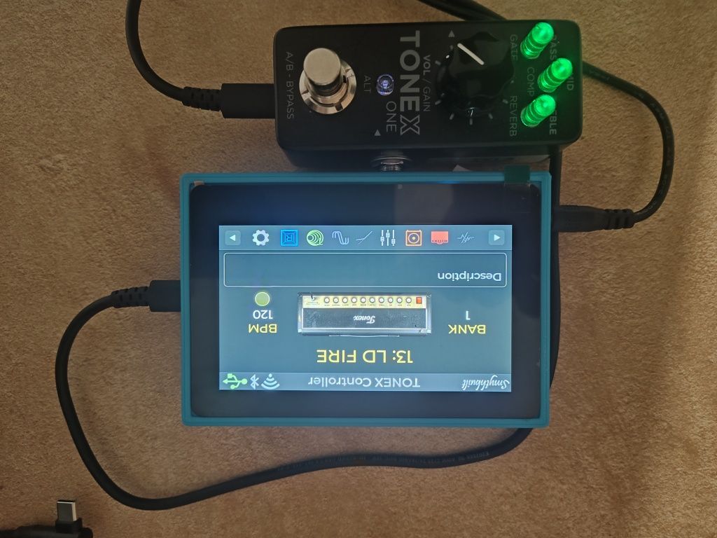 Kontroler Tonex One Dotyk Bluetooth MIDI Wi-Fi