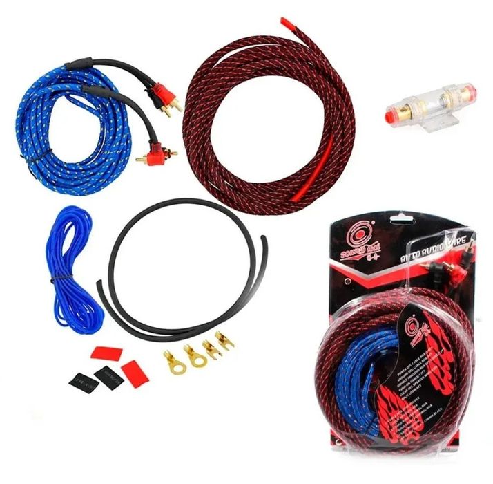 Набір проводів для встановлення сабуфера AWG/RCA, KIT 10GA /CO11