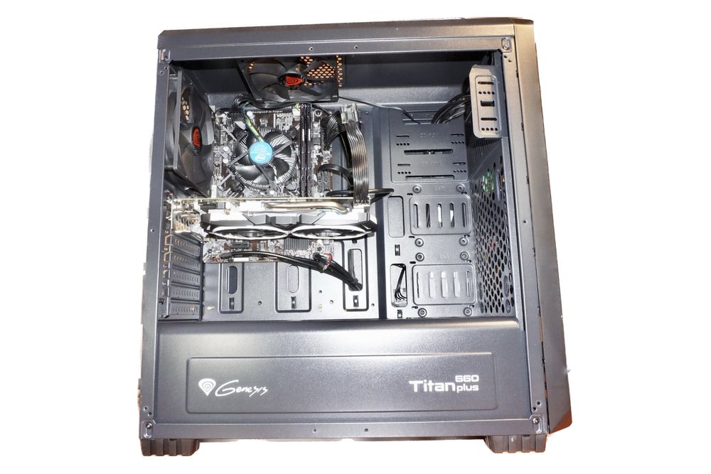 Komputer Gamingowy RX570 Armor 8GB, i3 9100F, 16 RAM prawie 7 TB!!!