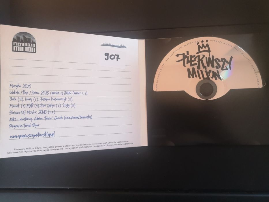 Płyta CD Zeus-"W Poszukiwaniu Siebie" prod. Klonowsky + AUTOGRAF