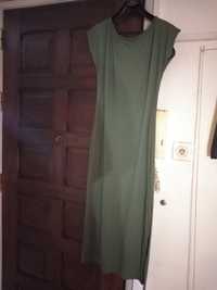 Vestido verde tropa comprido tam s/m excelente estado só 7,50€
