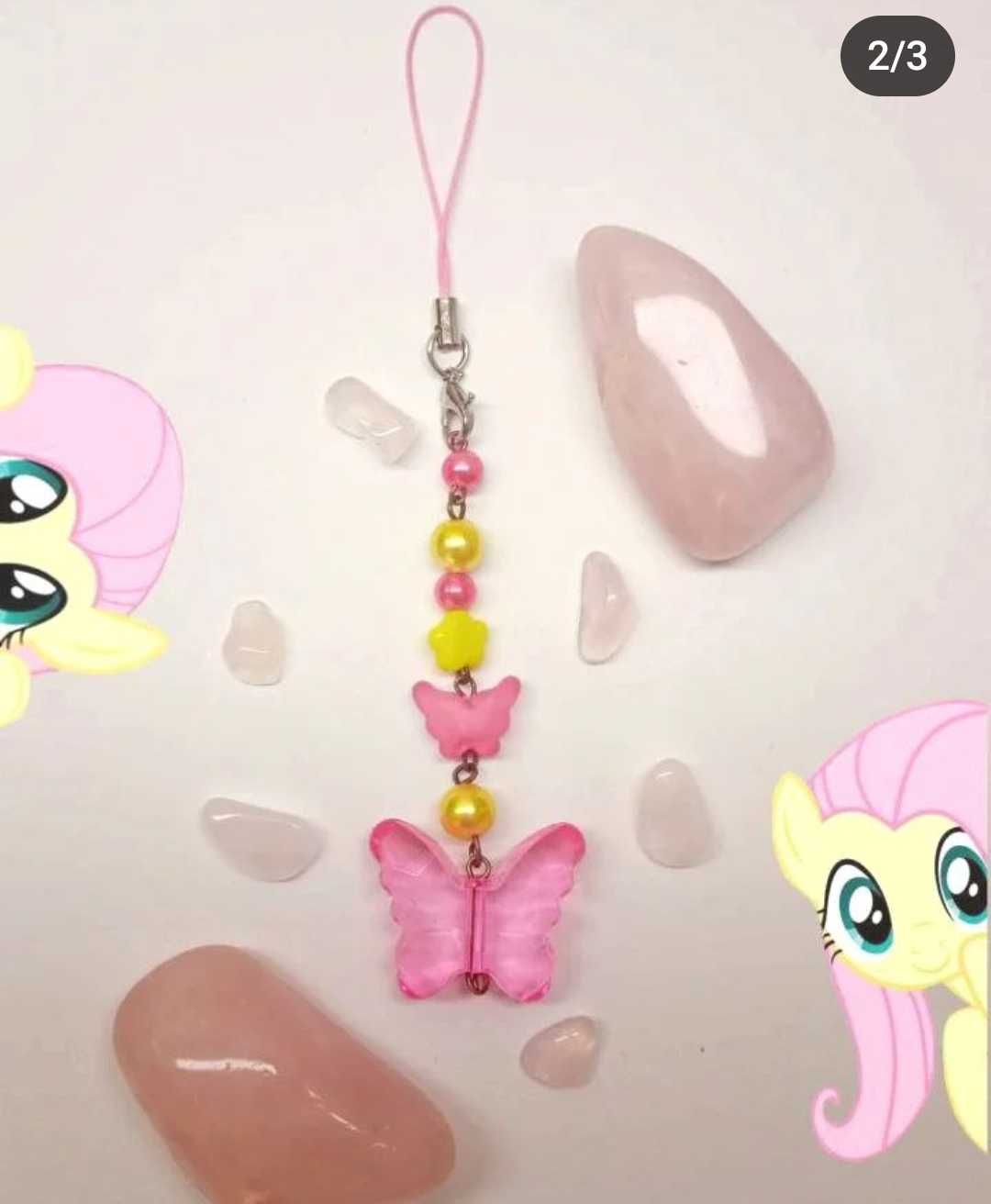 Брелок аніме Mlp Флаттершай май літо поні keychain my little pony