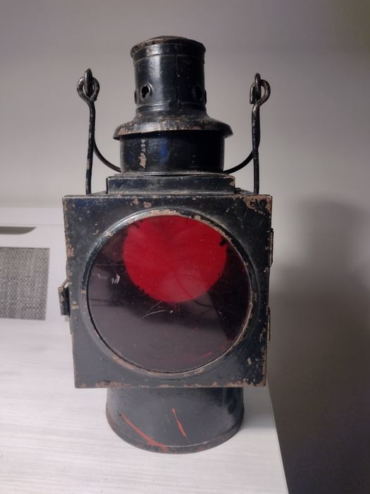 Lampa Naftowa Kolejowa sygnalizacja PKP przedwojenna