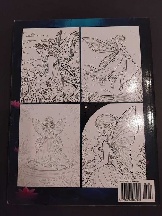 Livro de colorir "Fairies Coloring Book for Adults"
