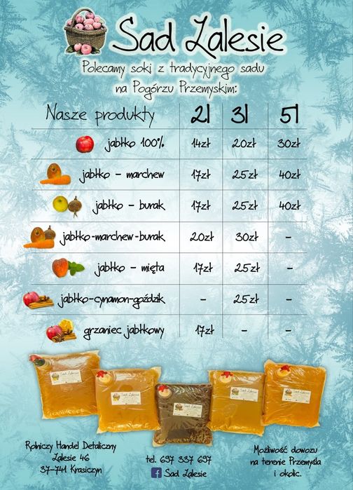 Sok jabłkowy tłoczony 100%