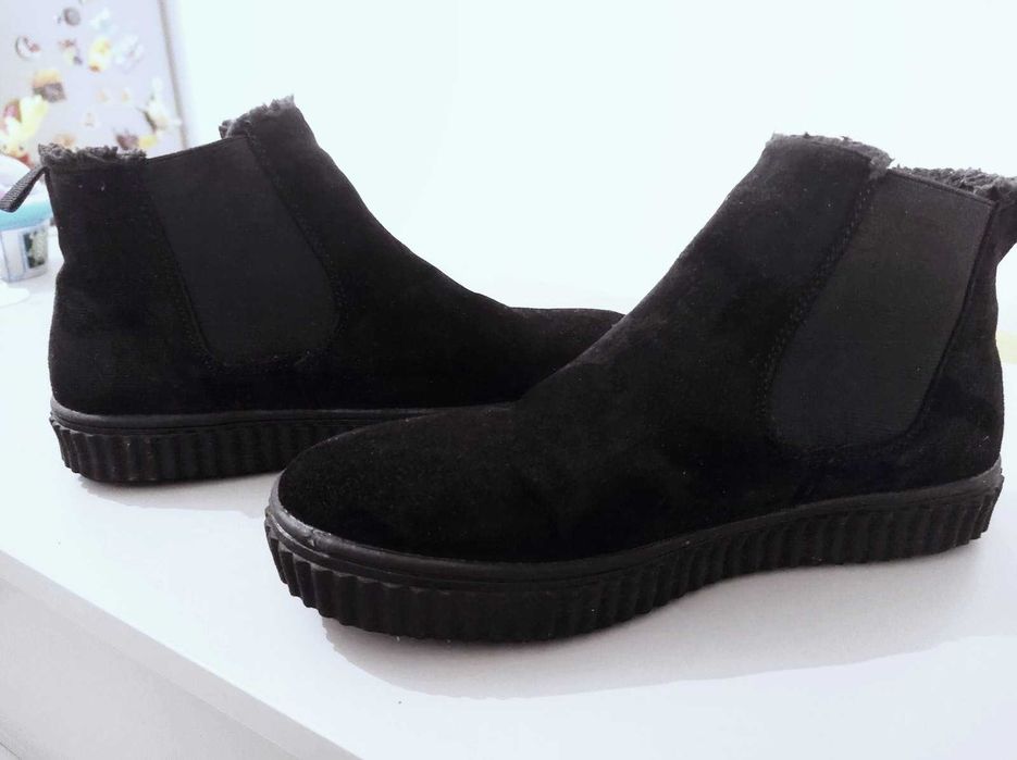 Buty zamsz ekologiczny,nowe Clevé