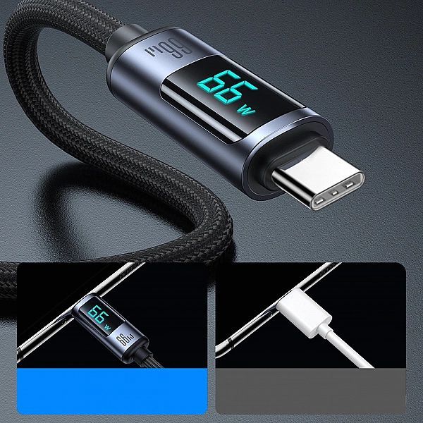 Kabel Usb C - Usb A 66w 1.2m z wyświetlaczem Led Joyroom S-ac066a16 -