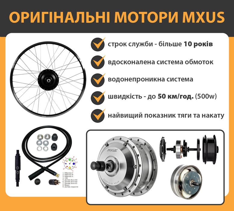 ПОВНИЙ Електронабір для велосипеда, мотор колесо
