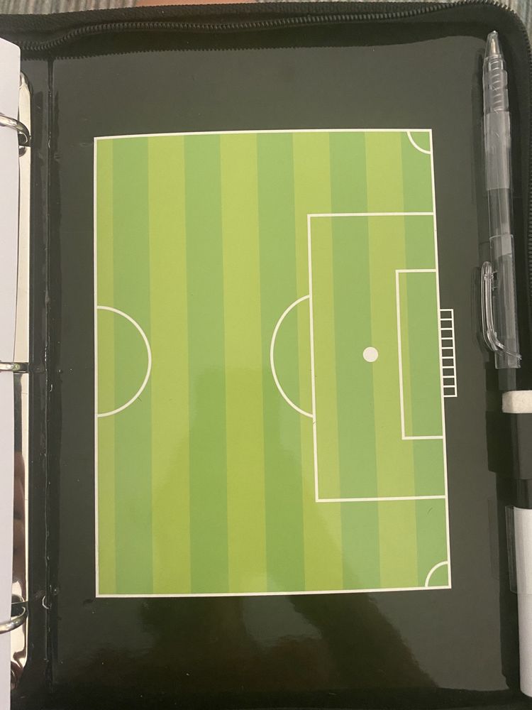 Quadro magnético para treinador de futebol
