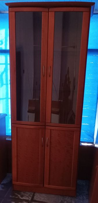 Witryna góra przeszklona dół pełny -drzwiczki