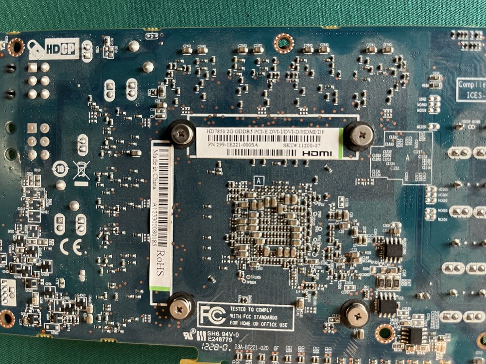 Placa de video Sapphire HD 7850 2G dual X