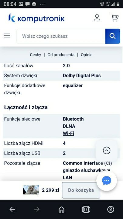 Sprzedam tv thomson 55 cali  plus stolik szklany z dwoma półkami