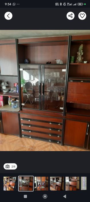 Móvel sala com vitrine
