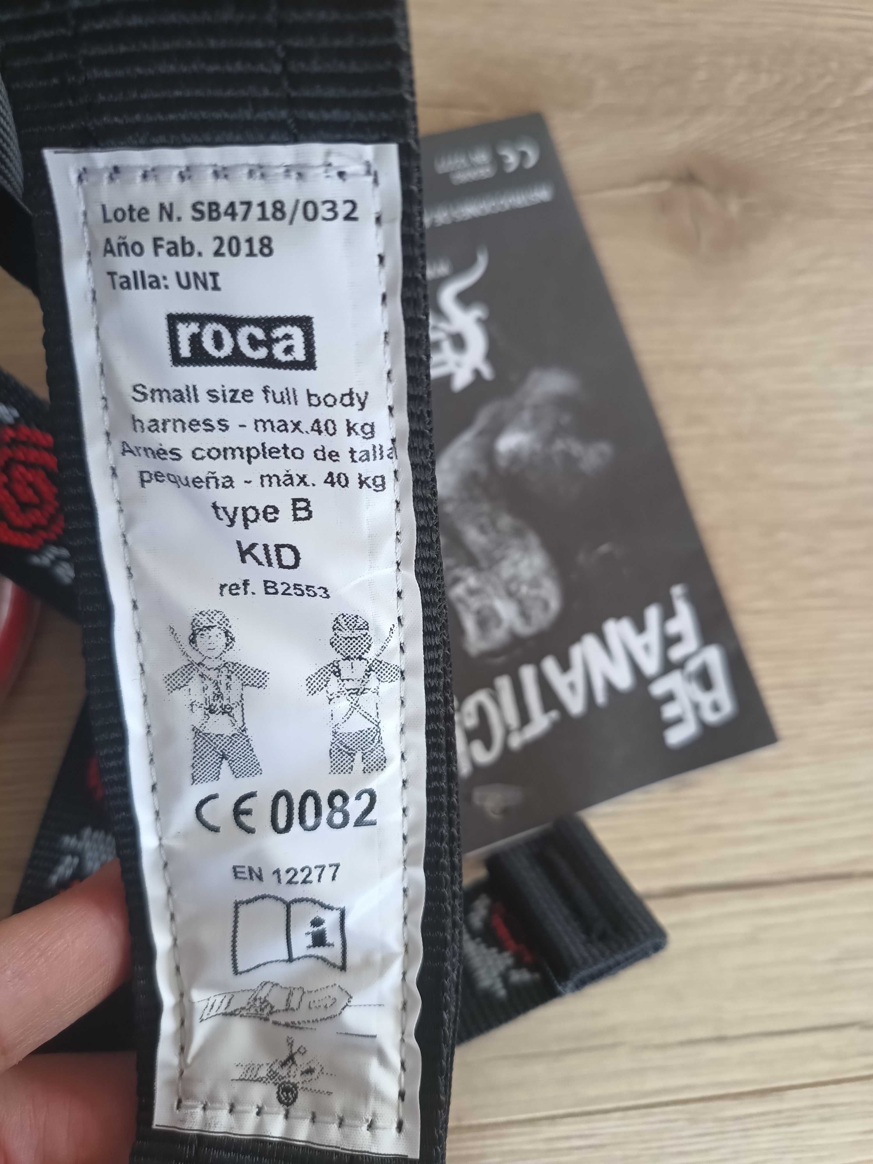 Uprząż dziecięca pełna marki Kid FIXE (wspinaczka) CE 0082, EN 12277