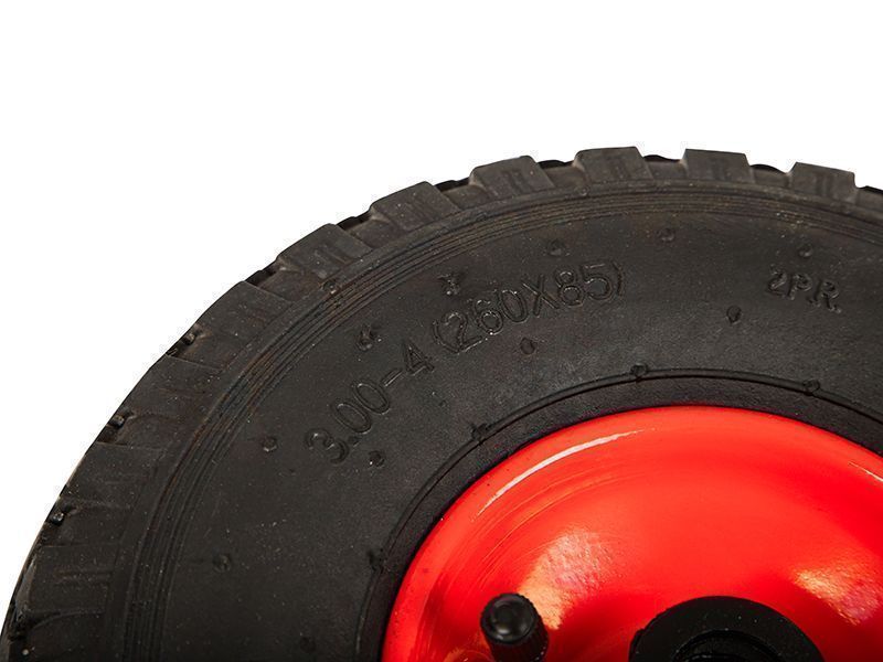 Koło kółko dętkowe 26cm do taczki wózka 260x85 3.00/4 czerwone 69-021#