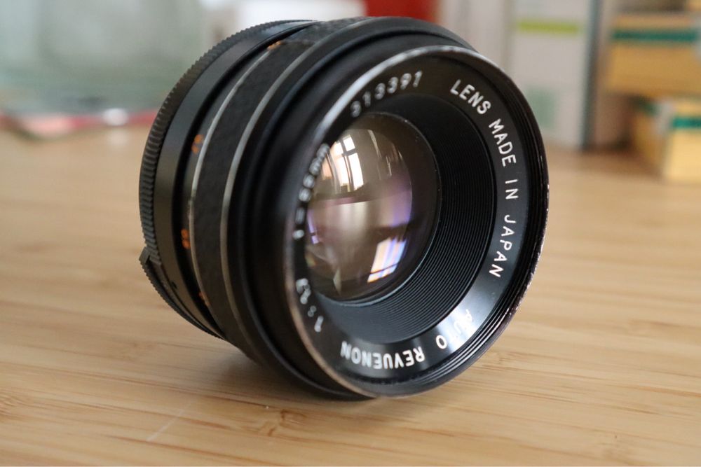 Japoński obiektyw revuenon 55mm f:1.7 m42 analog japan
