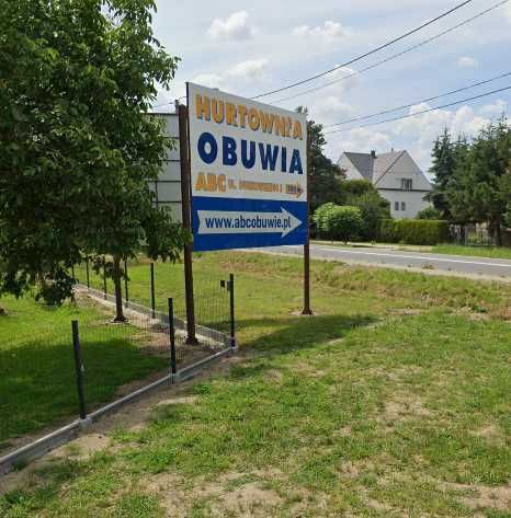 Billbord tablica reklama baner reklamowy konstrukcja metalowa
