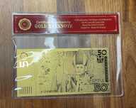 ZŁOTY Banknot 50zł 24 Karat ZŁOTO JAN PAWEŁ 2