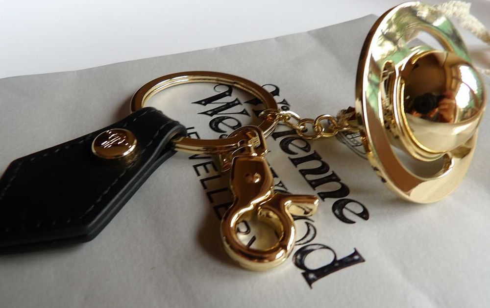 Vivienne Westwood luksusowy mosiężny brelok do torebki lub kluczy