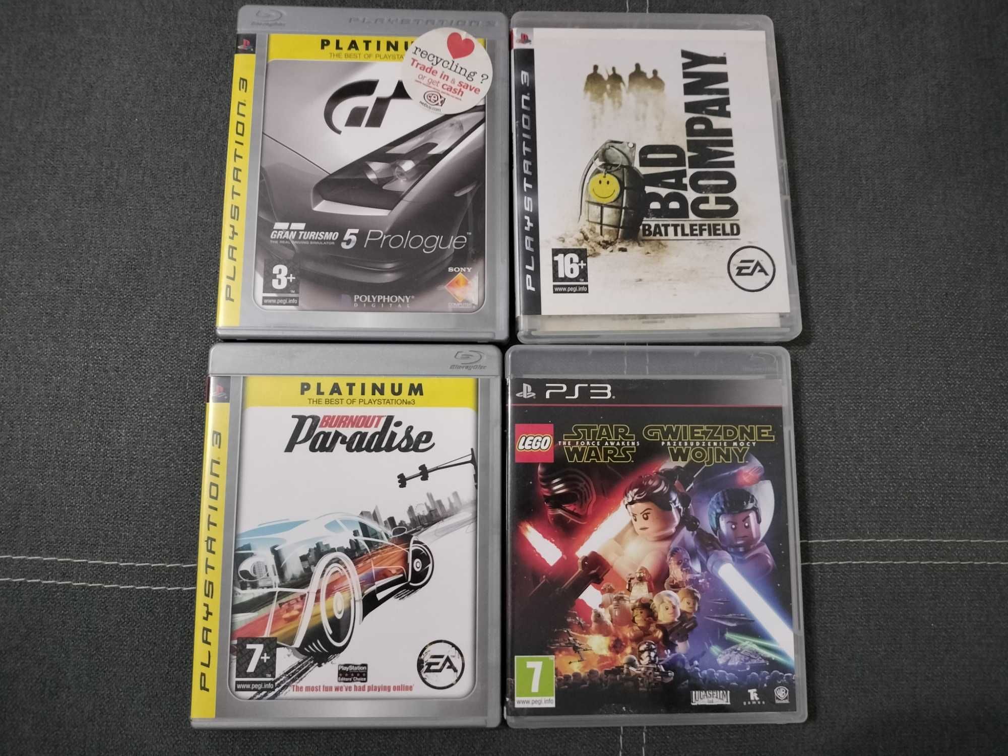 Battlefield Bad Company Gran Turismo 5 Burnout Paradise Star Wars PS3