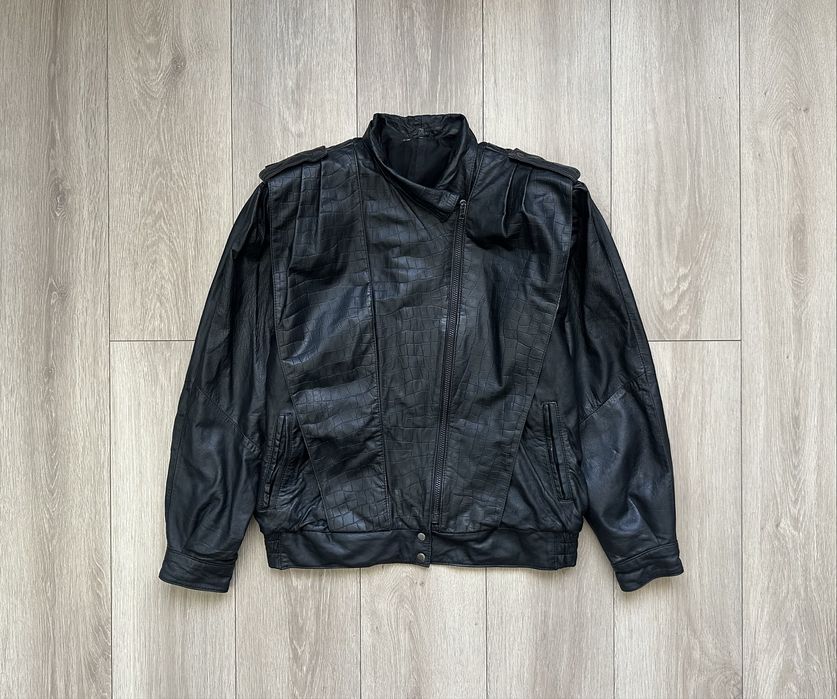 Вінтажна шкіряна куртка косуха