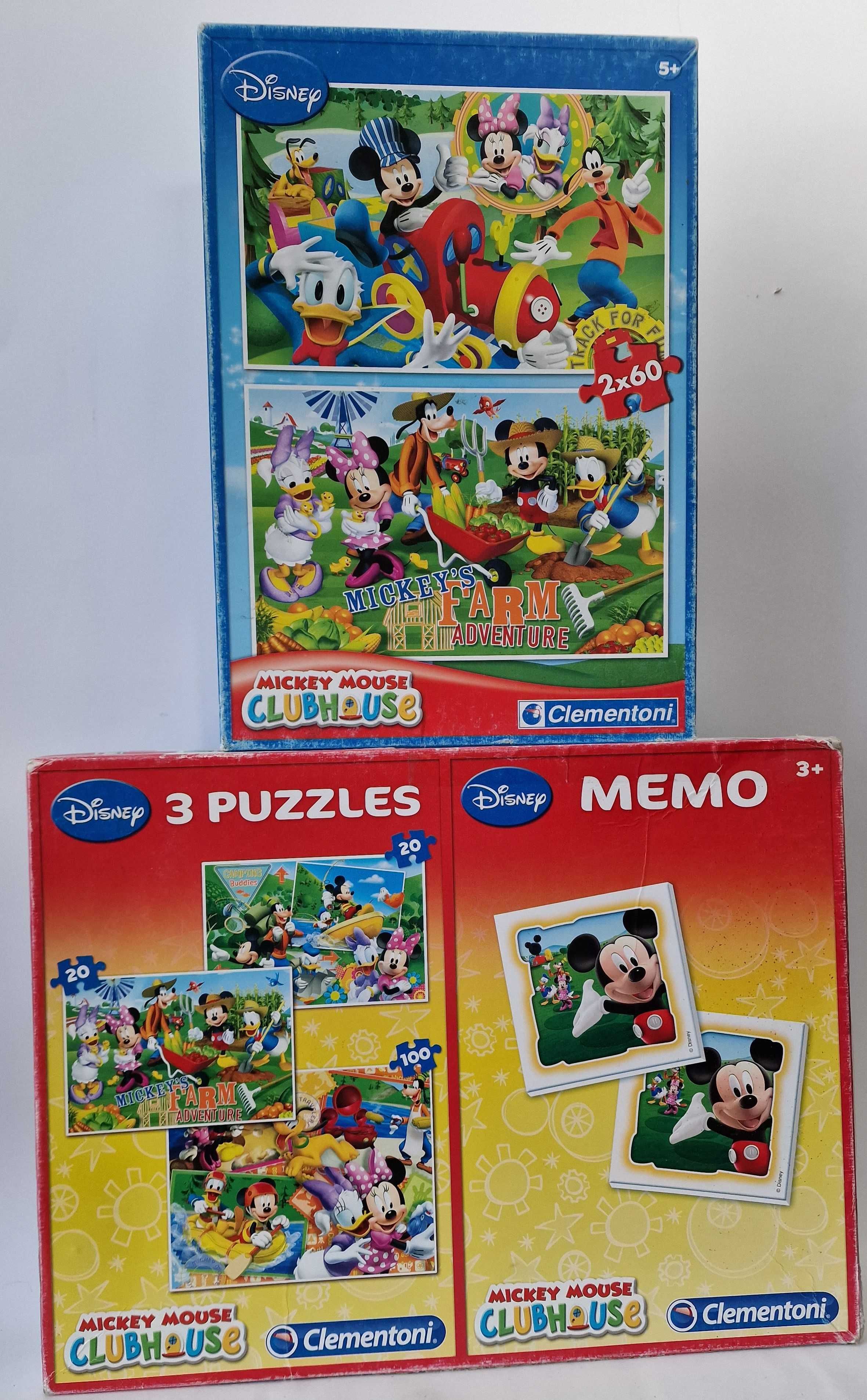 2 szt PUZZLE  Myszka Miki  Clementoni MICKE MAUSE