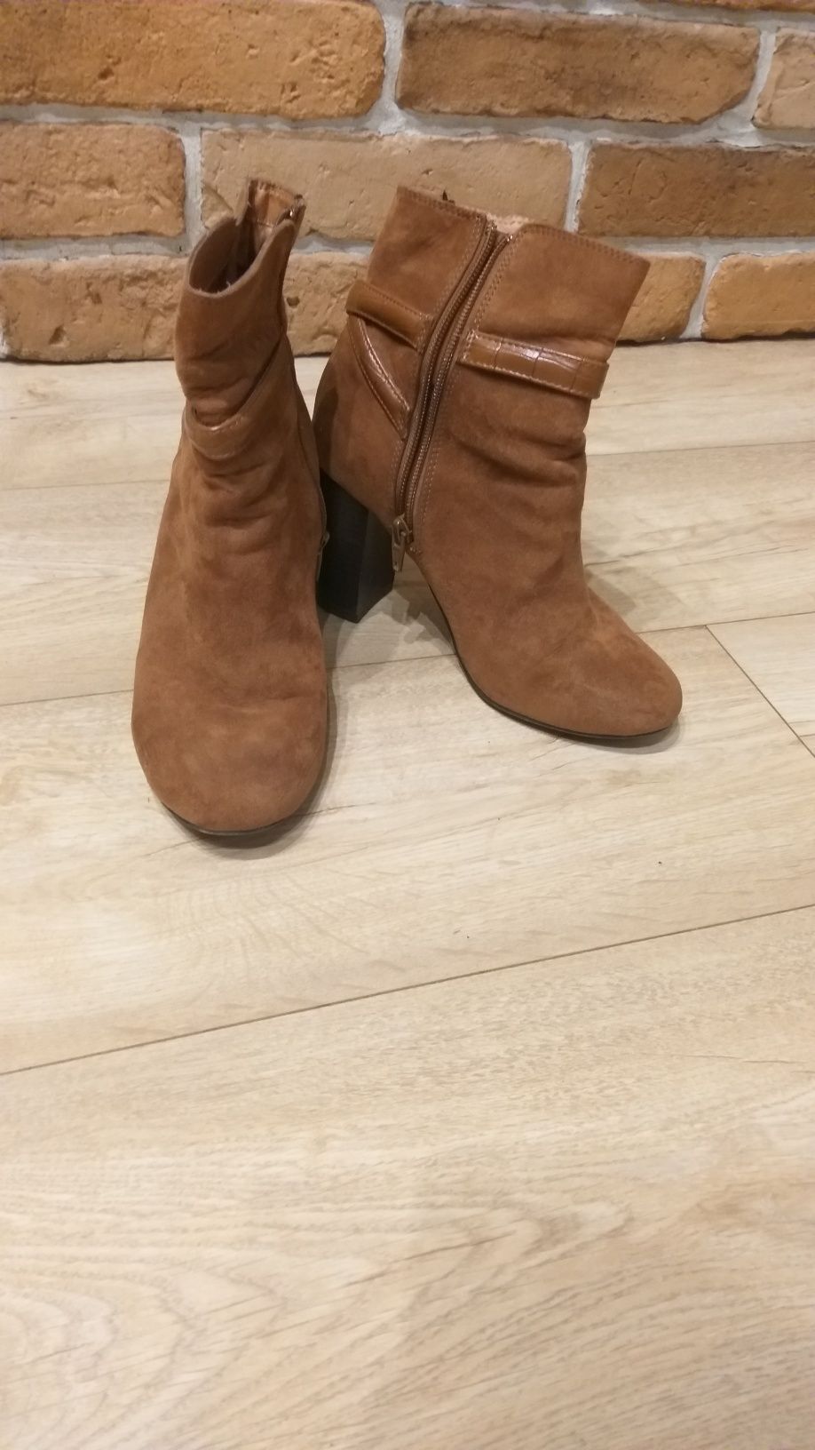 Brązowe Botki h&m r 37