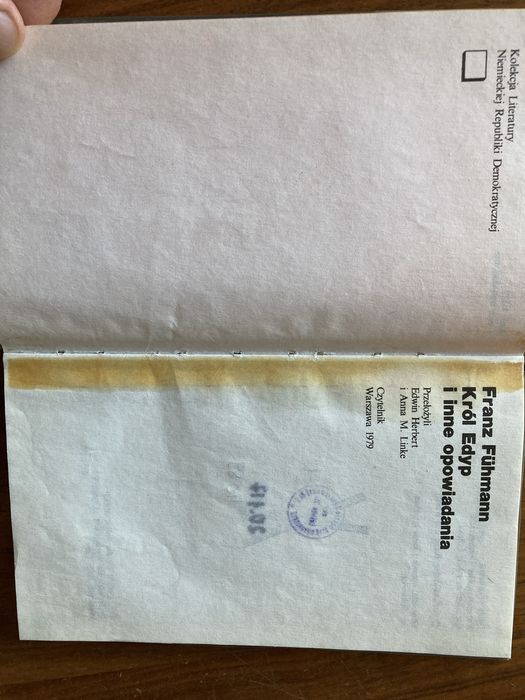 Król Edyp i inne opowiadania Fuhmann