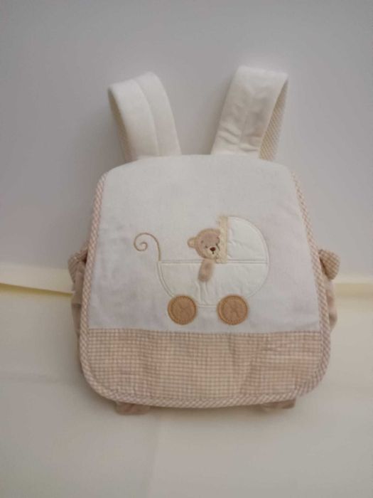 Mochila em veludo para bebé - Artigos NOVOS