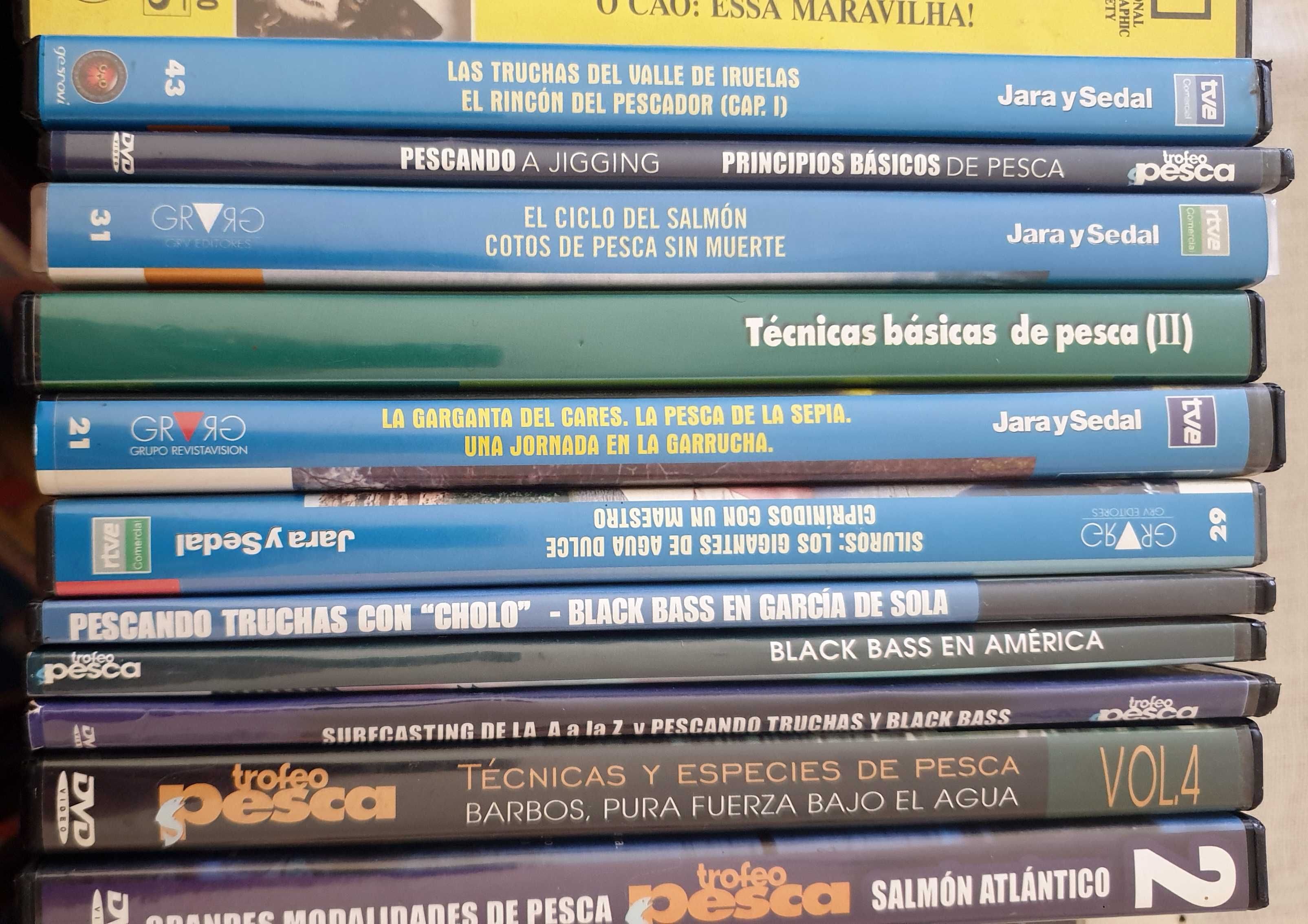 Vídeos VHS e DVD - Pesca e Natureza