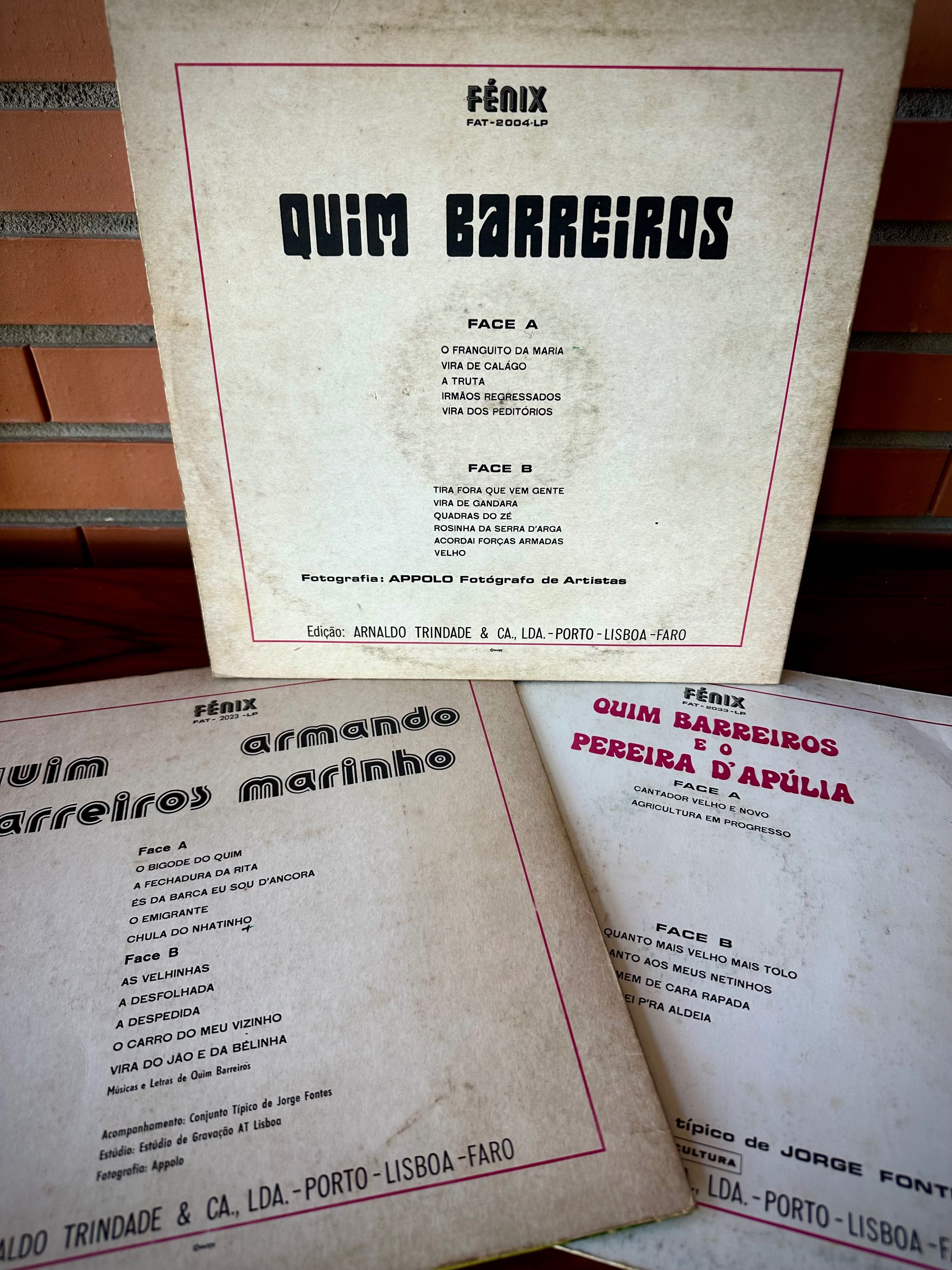 3 discos de vinil Quim Barreiros