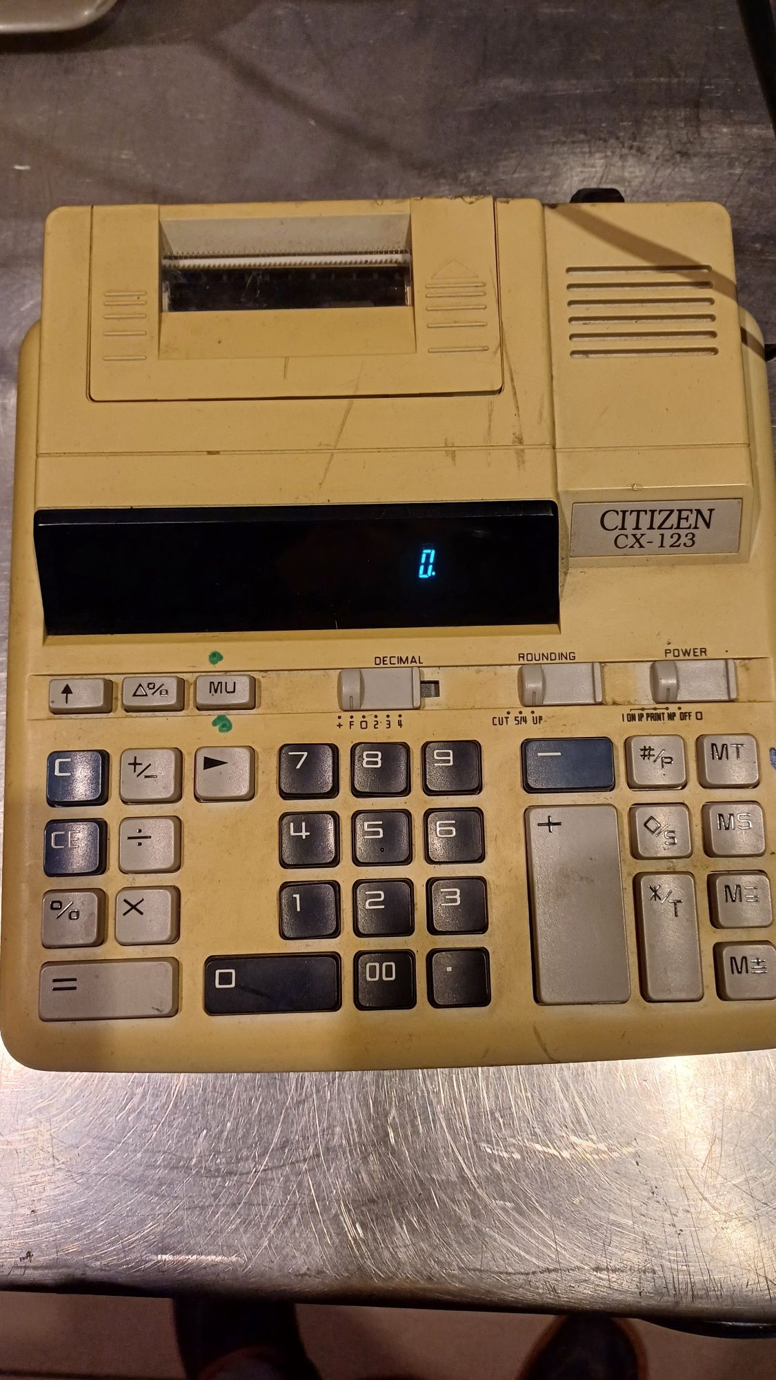 Kalkulator z drukarką CITIZEN model CX 123