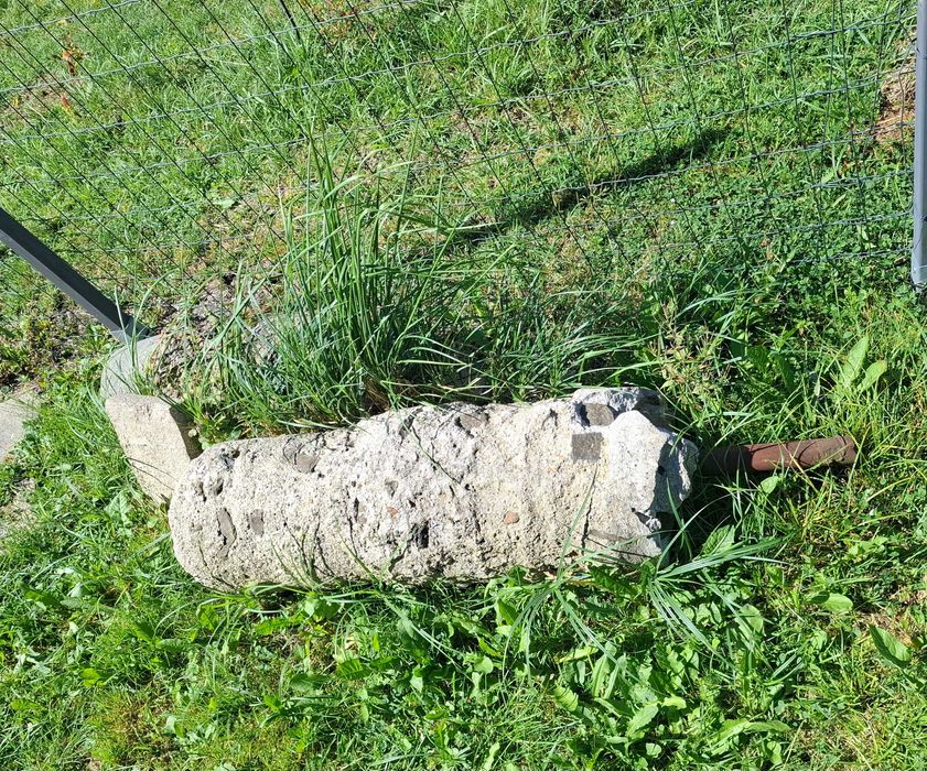 ODDAM Betonowe Słupki do siatki, ogrodzenia lub GRUZ, 3szt.