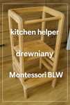Pomocnik kuchenny Kitchen Helper Montessori BLW | drewniany, regulowan