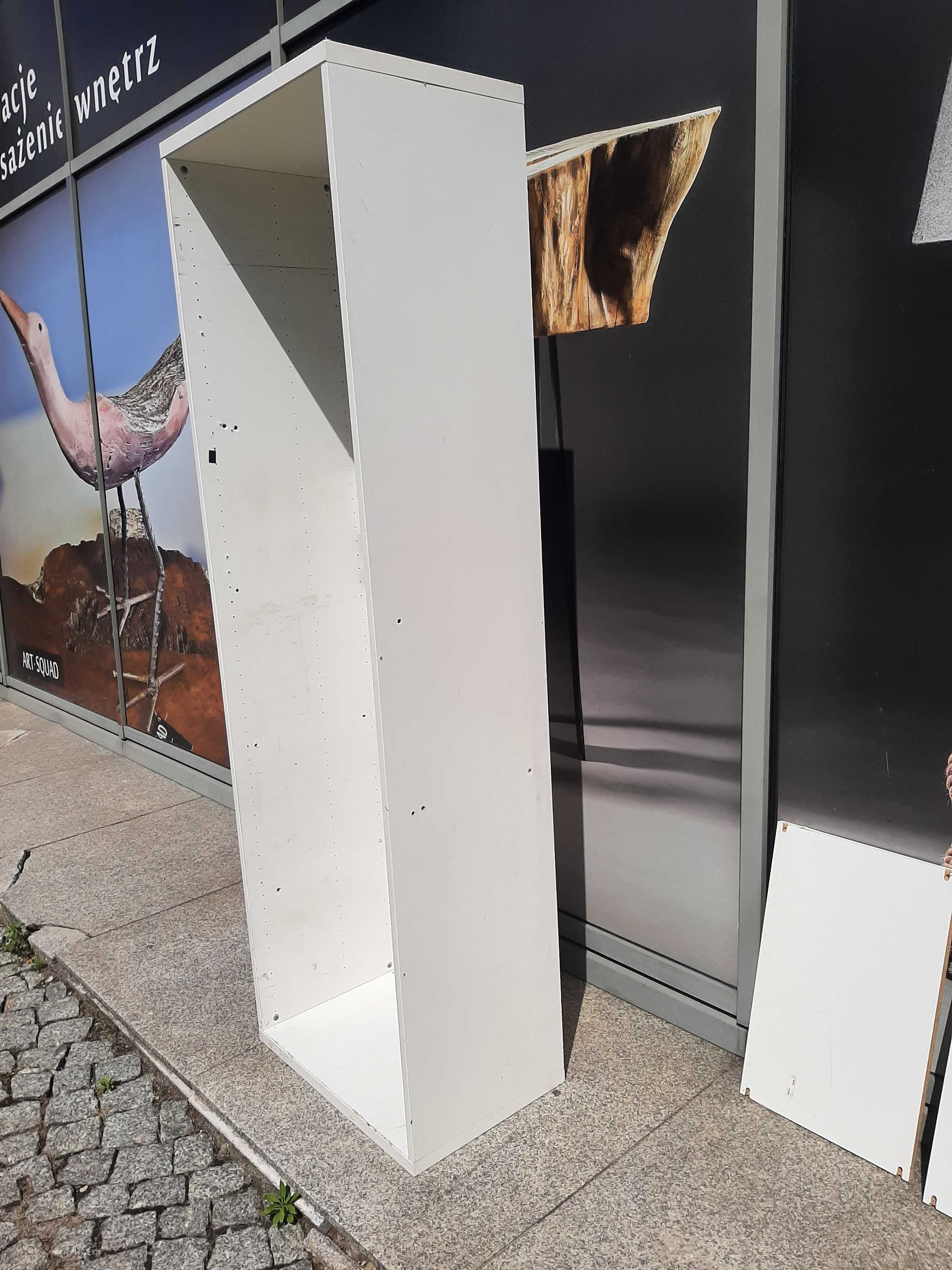 Regał szafka szafa  Słupek biała 192x60x39 cm 2 półki Ikea Besta