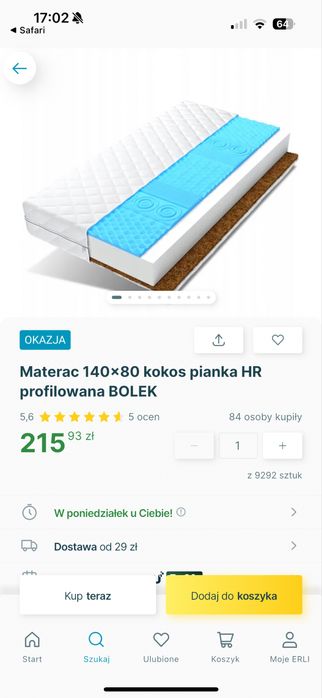 Drewniane łóżko dziecięce 80x140 z barierkami i pojemnikiem