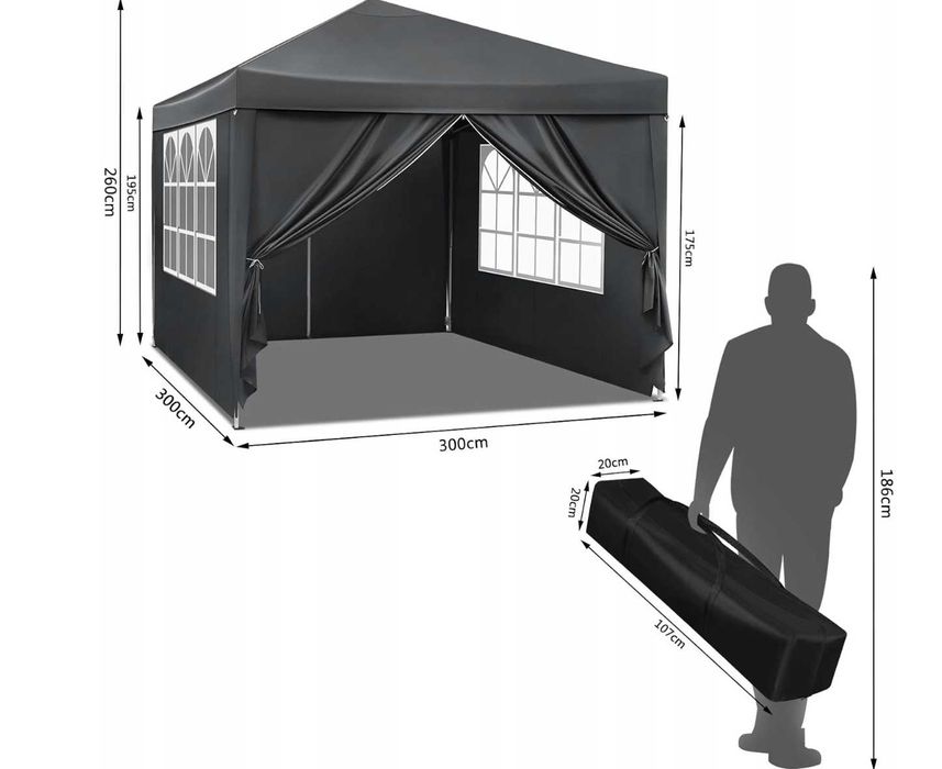Pawilon ogrodowy namiot POP-UP 3x3