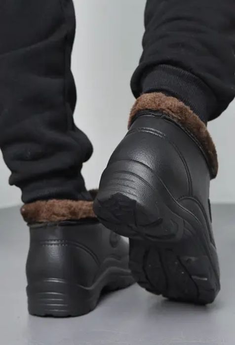 Чоловічі калоші утеплені Чорні та хакі (41-46)
