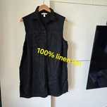 Sukienka tunika koszula hm linen len s 36 m 38 l 40 krótki rękaw