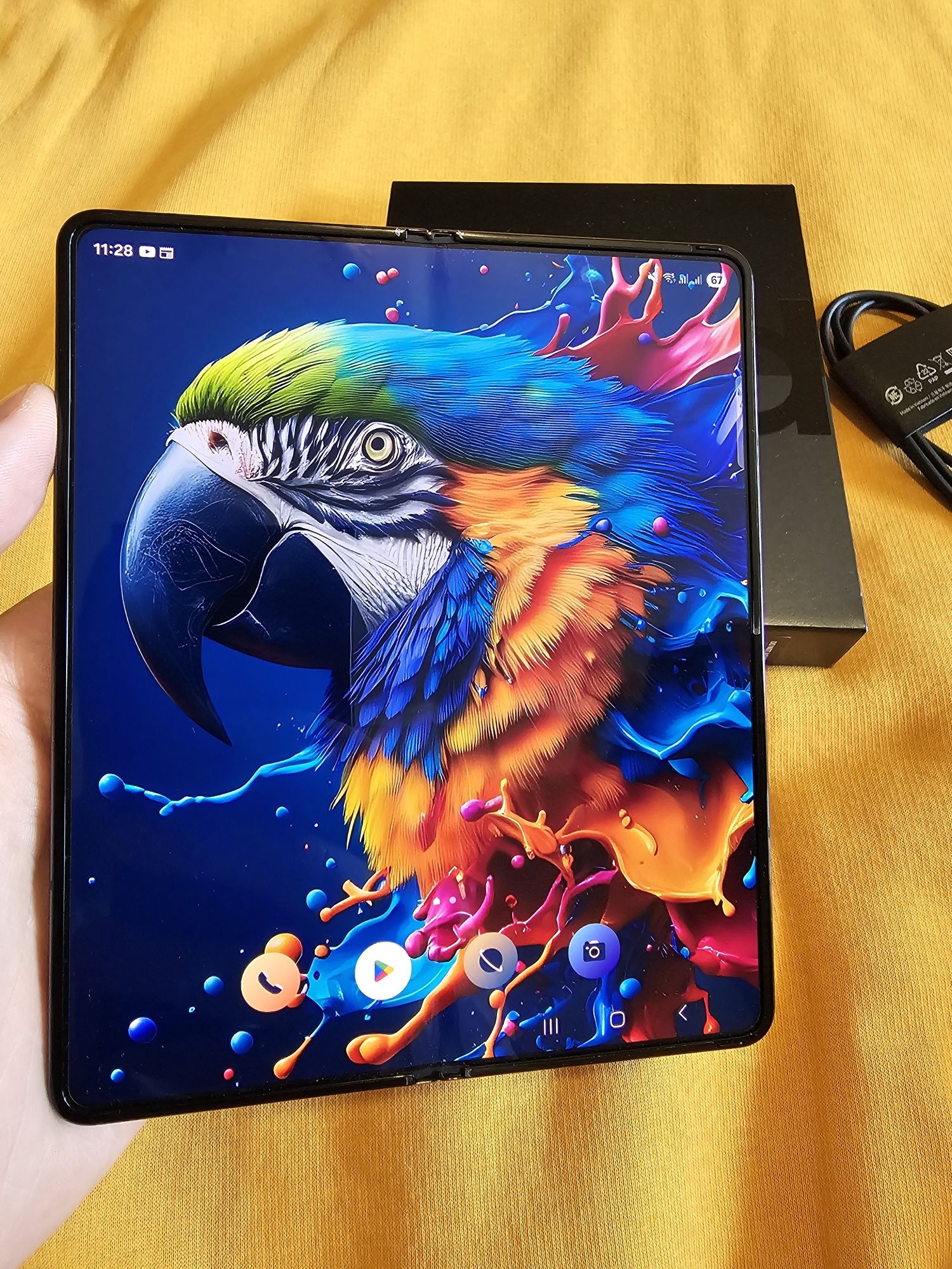 Официальный Samsung Galaxy Fold 4 duos phantom black sm-f936b ds