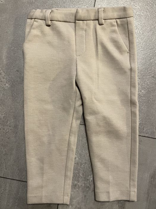 Spodnie dla chłopca ZARA beżowe rozm. 92 / 2 lata