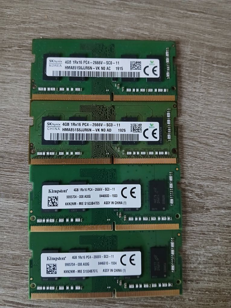 Оперативна пам'ять Hynix/Kingston ddr4 sodimm 4GB 2666Mhz 1.2V