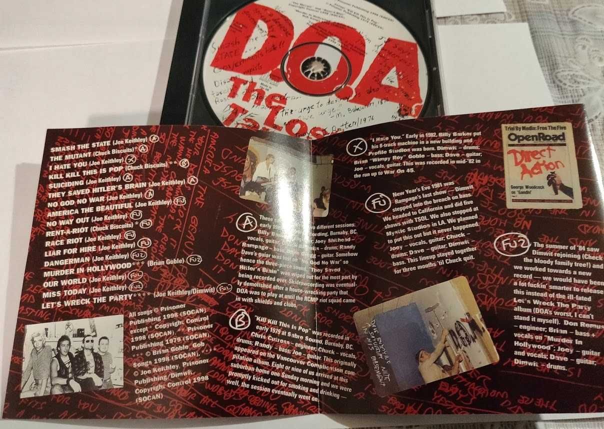 D.O.A. - The Lost Tapes - HC/punk CD