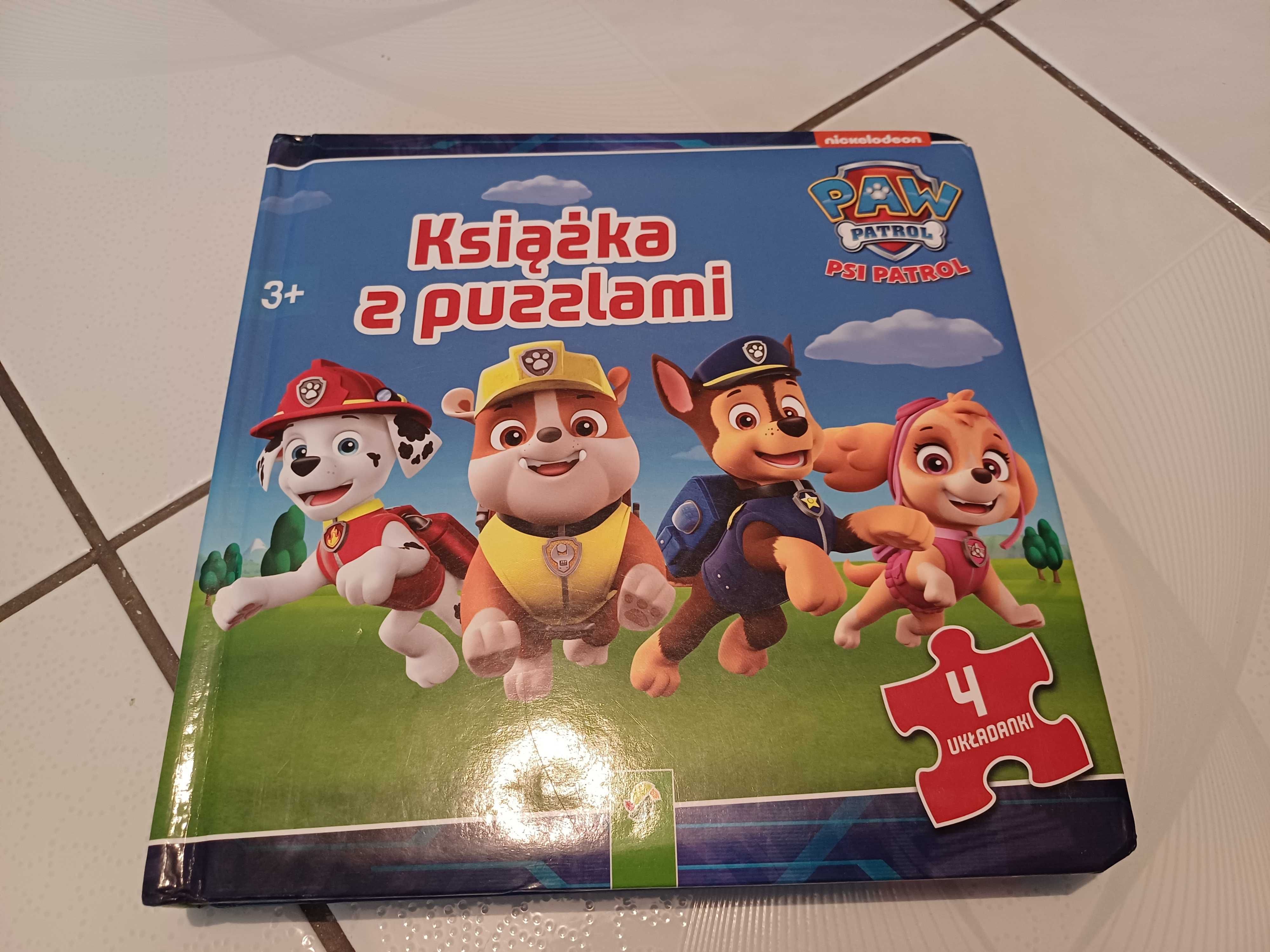 Książka z puzzlami psi patrol