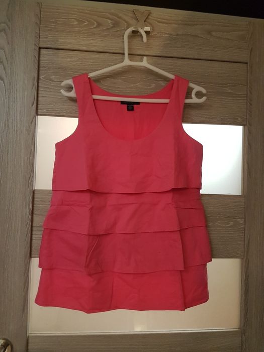 Różowa bluzka z falbankami Tommy Hilfiger rozm.XS