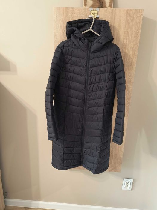 Płaszcz damski S przejściowy, zgrabny, kurtka damska długa